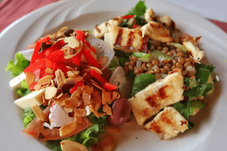 Food at the Stanley Safari Lodge in Livingstone, Zambia