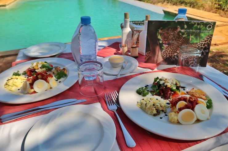 The Food at the Stanley Safari Lodge, Livingstone, Zambia