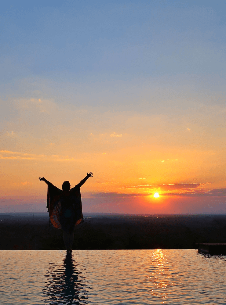 The Sunsets at the Stanley Safari Lodge, Livingstone, Zambia