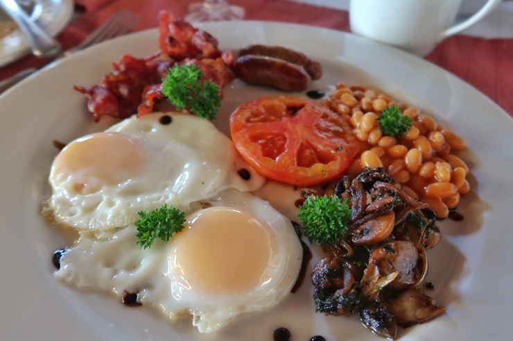 The Food at the Stanley Safari Lodge, Livingstone, Zambia