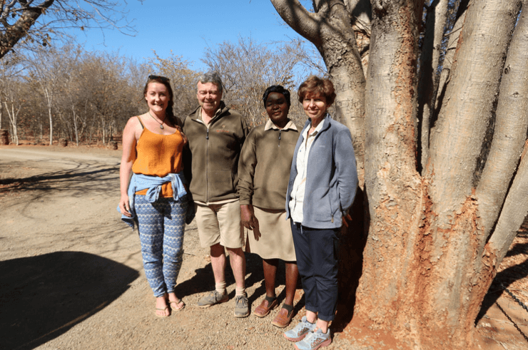 The Staff at the Stanley Safari Lodge, Livingstone, Zambia