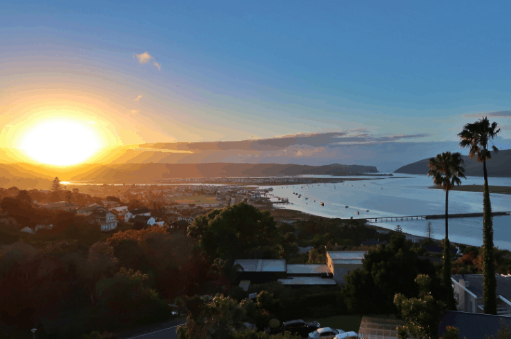 Sunrise over Knysna, Garden Route, South Africa