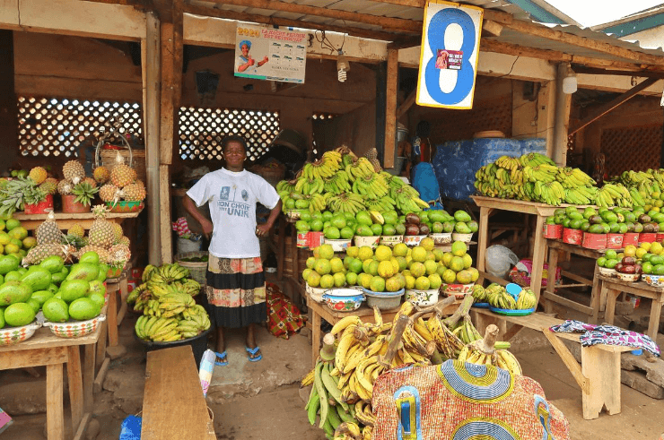 Fruit Market, Benin, West Africa