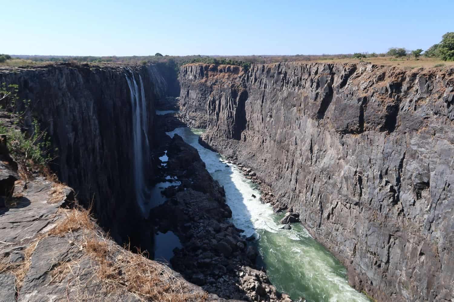 View from Livingstone Island - Devil's Pool, Victoria Falls Zambia