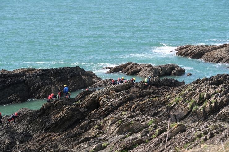 Coasteering in Croyde