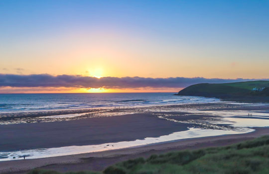 Croyde Beach at Sunset