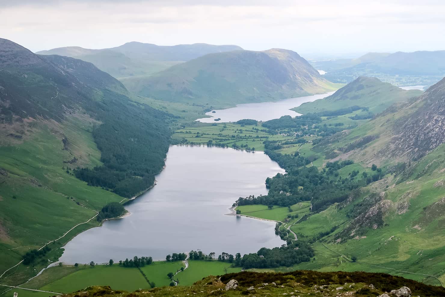 View from the top of Fleetwith Pike