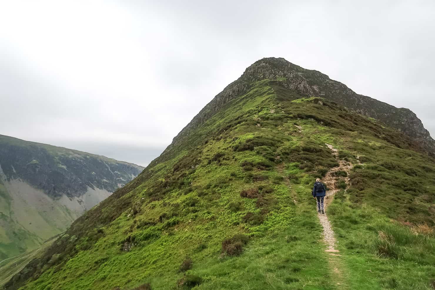 Hiking up Fleetwith Pike