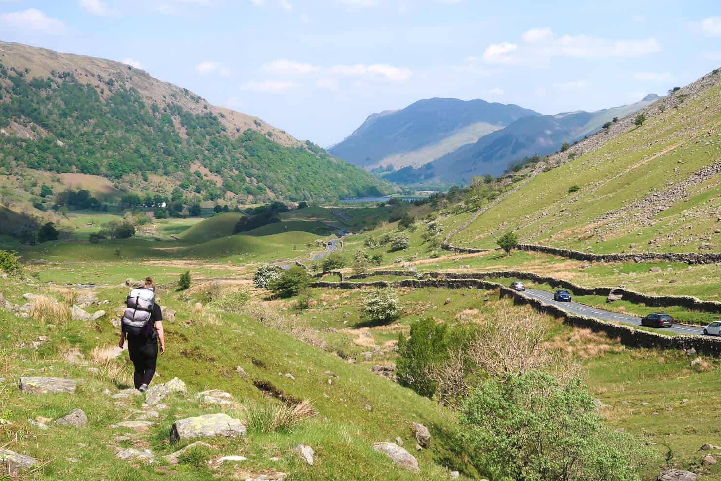 Hiking through the Lake District.