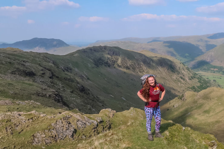 Helen in Wonderlust hiking in the Lake District