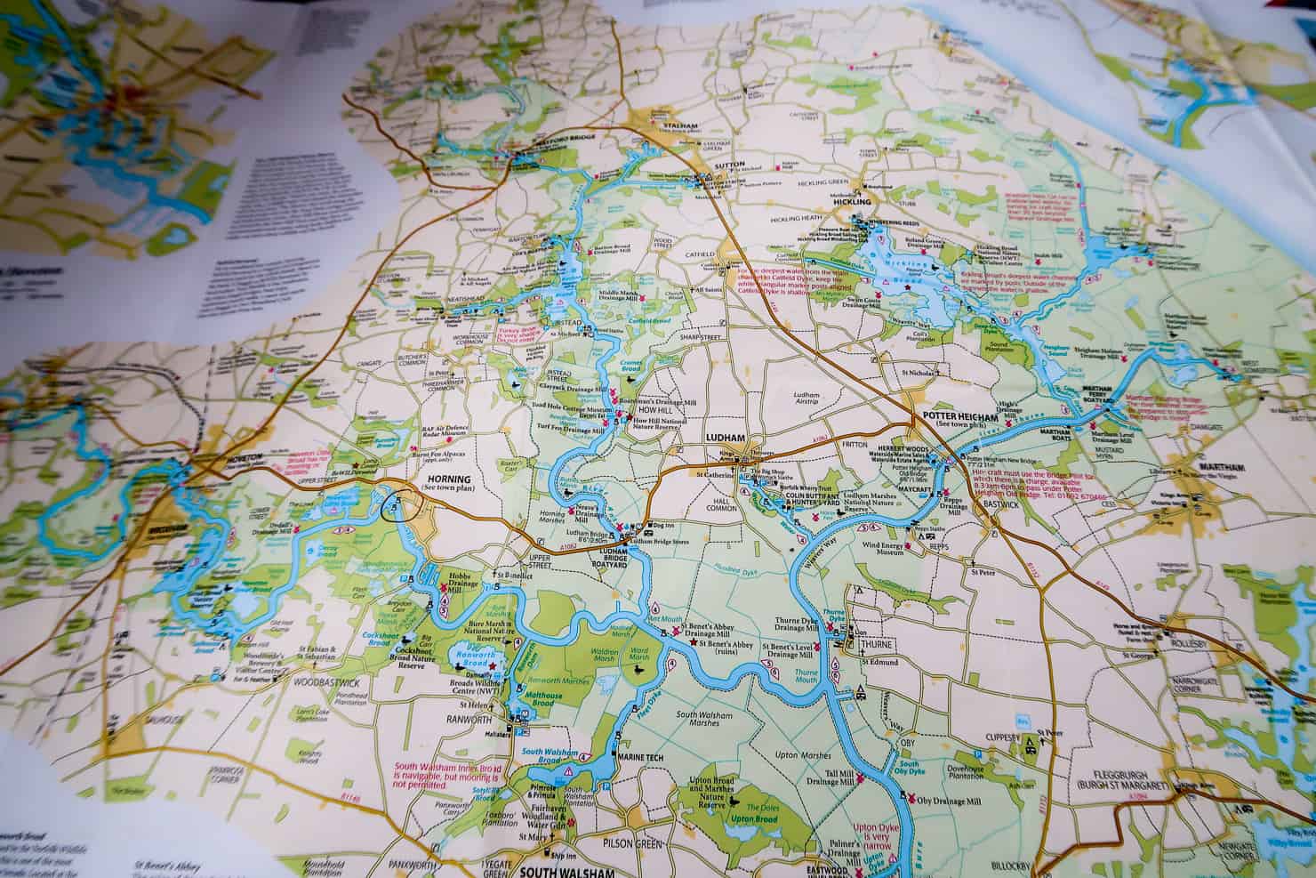 Norfolk Broads Map