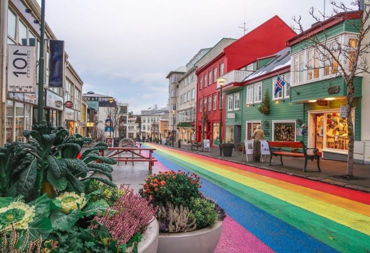 Skólavörðustígur, Rainbow Street, Reykjavik