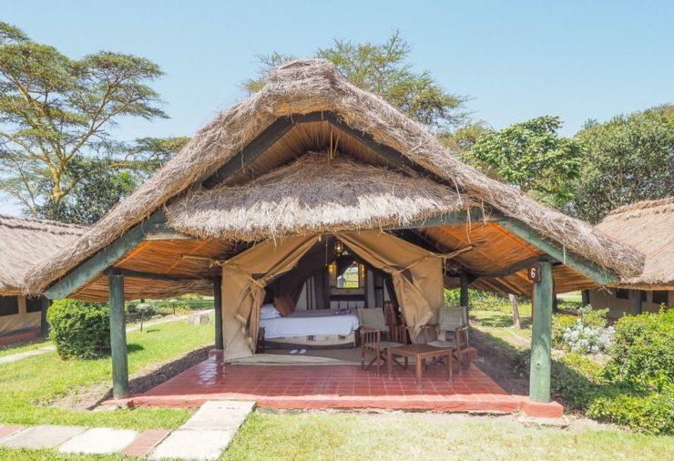 Tent at Sweetwaters Serena Camp in Ol Pejeta in Kenya