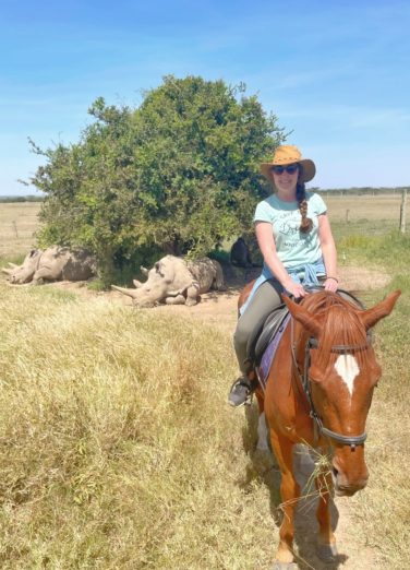 Horse riding with rhinos in Ol Pejeta Conservancy
