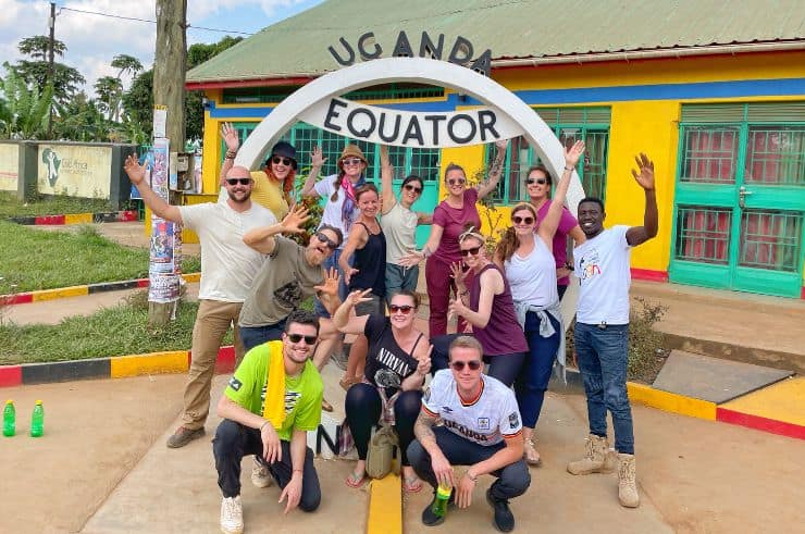 Group at the Equator in Uganda