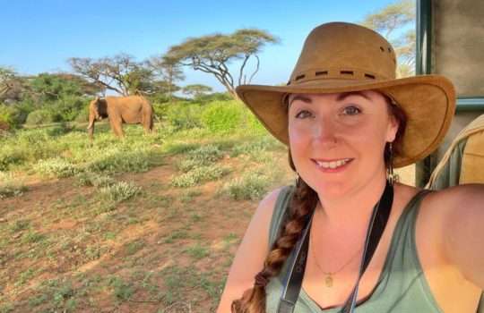 safari jumper outfit Safari in Samburu National Reserve
