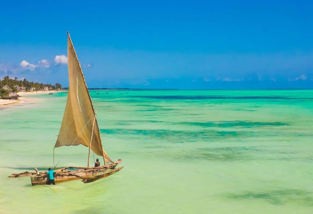 Dhow boat in Zanzibar