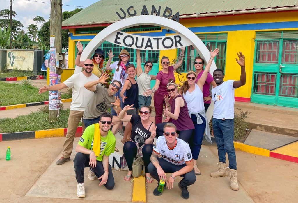 Group at the Equator in Uganda