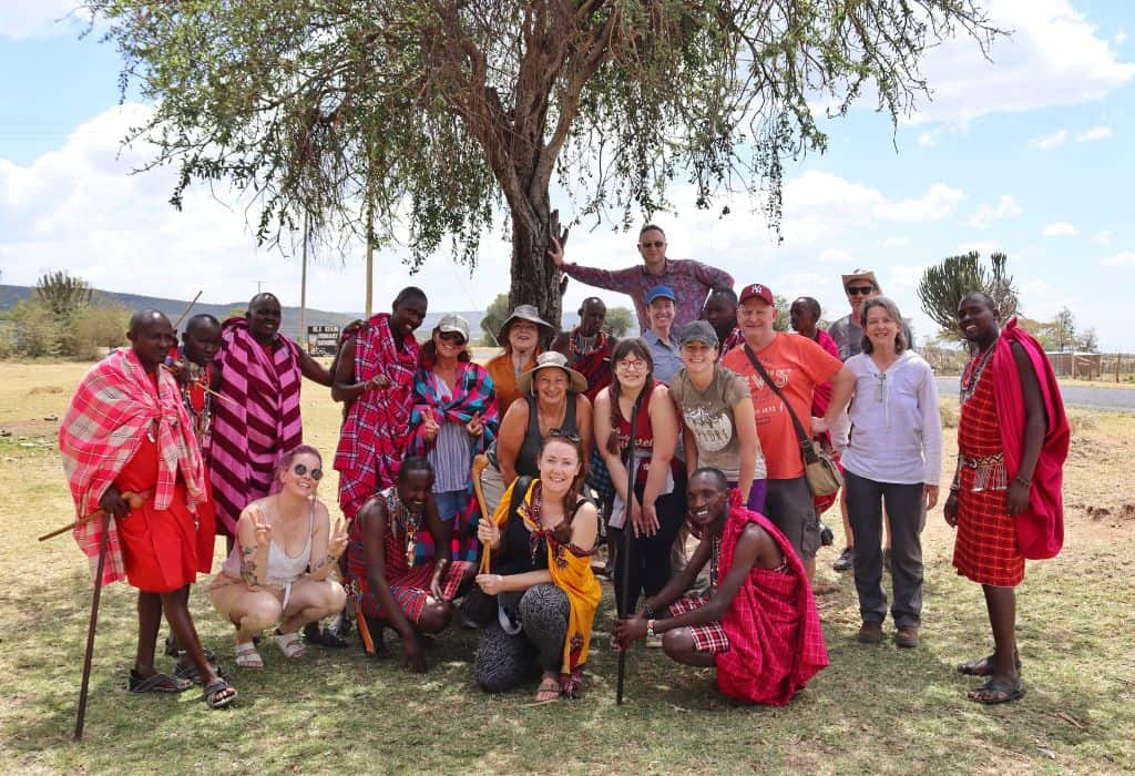 Spending the day with the Maasai tribe