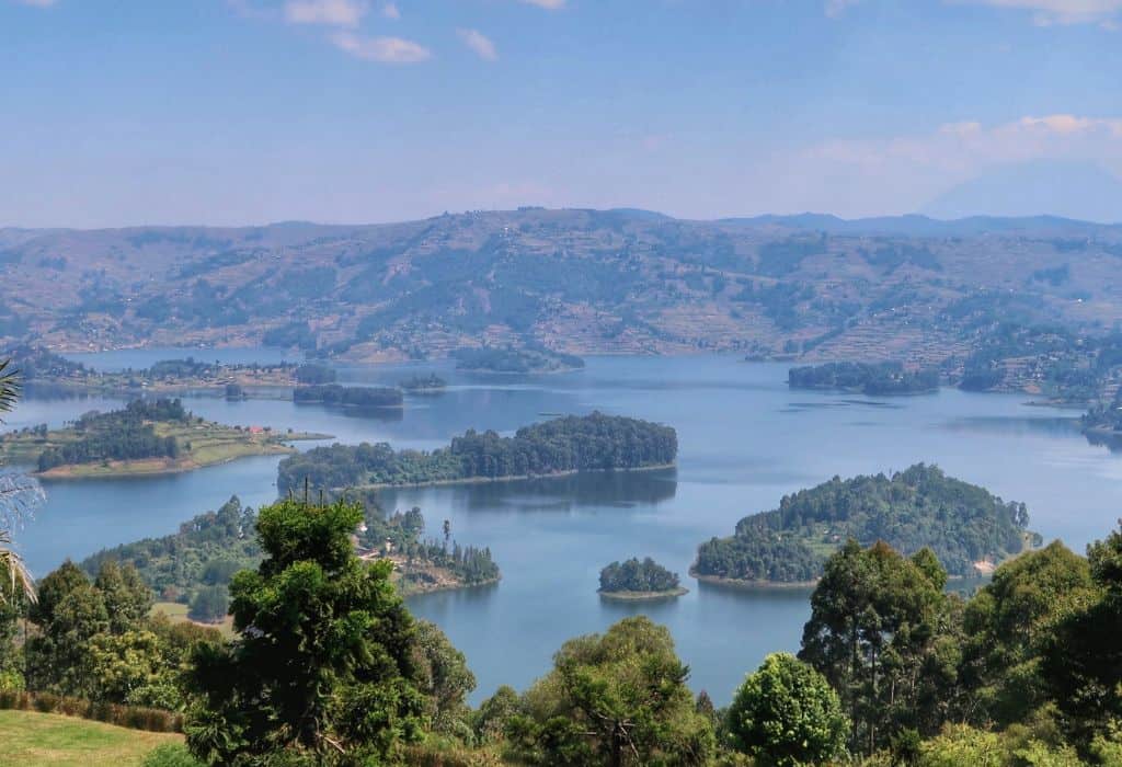 View of Lake Bunyoni, Uganda