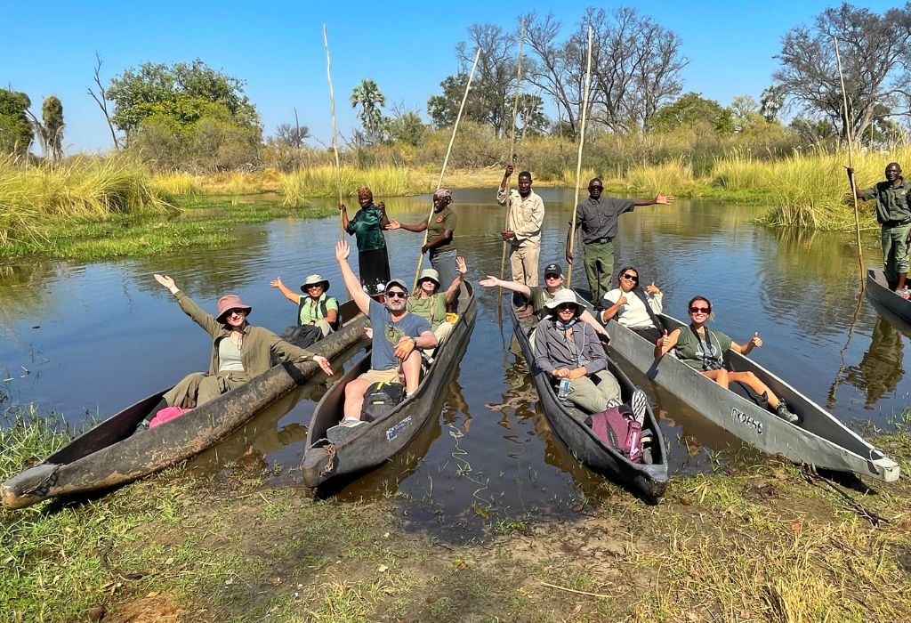 Mokoros in the Okavango Delta, Botswana