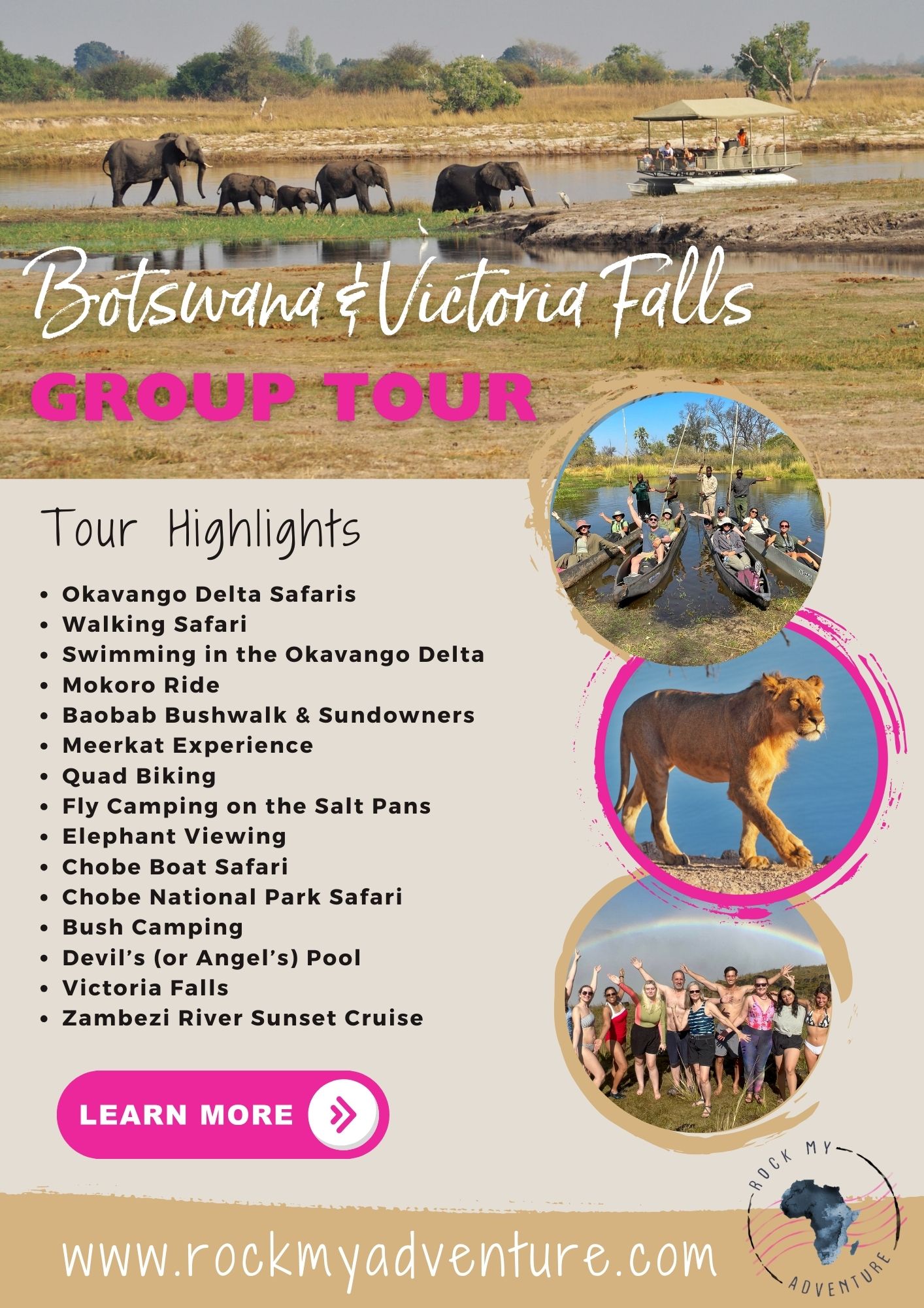 Botswana & Victoria Falls Group Trip